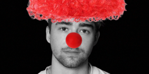 Bild Michael Gross Radio 3FACH Interview mit Clown Nanu